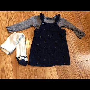 12-18 mo cord jumper outfit